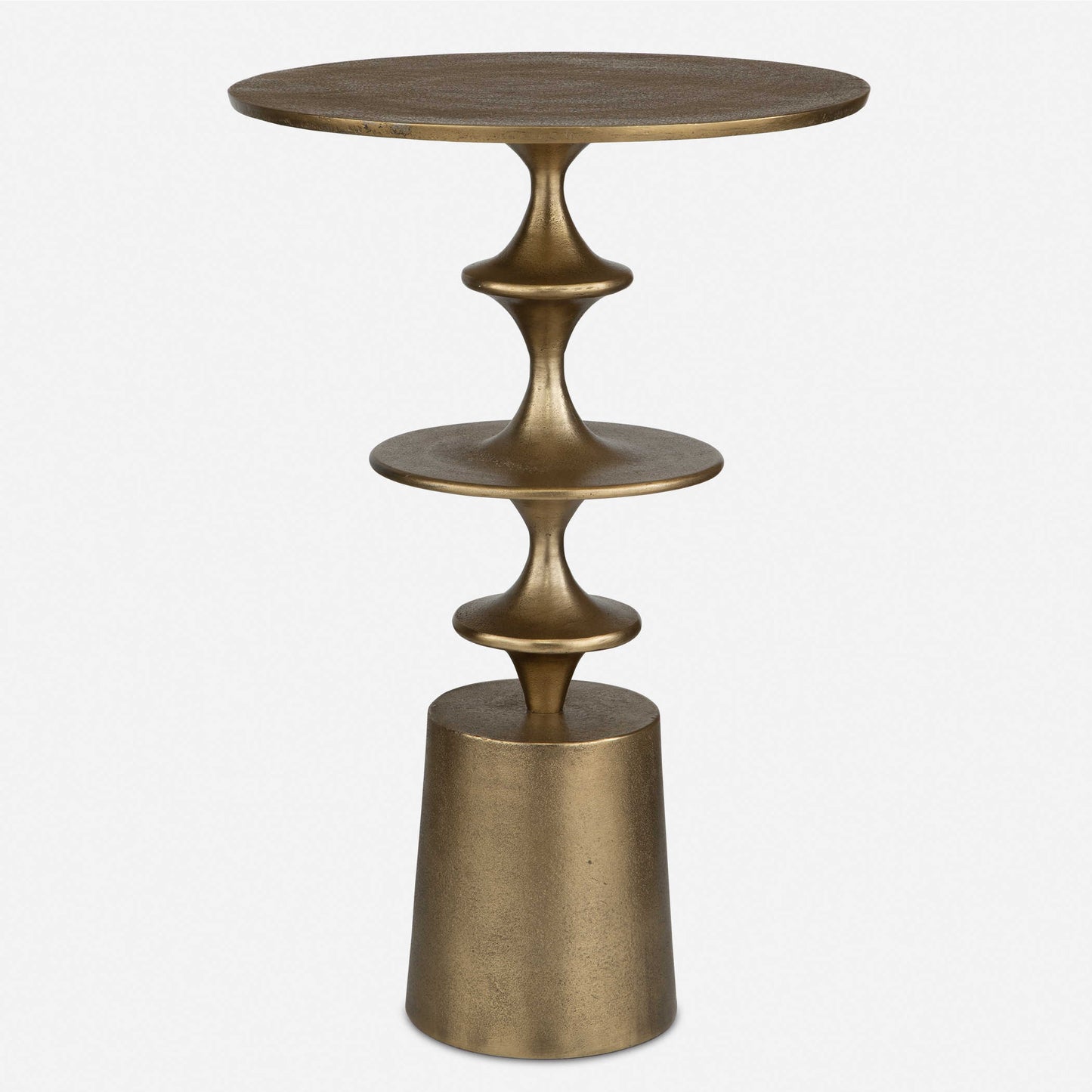 Flight Accent Table, Brass