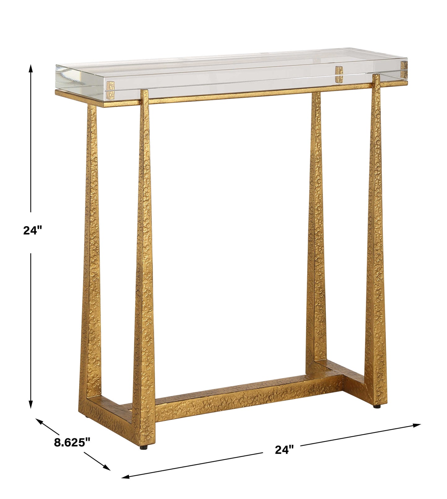 Midas Accent Table, Gold