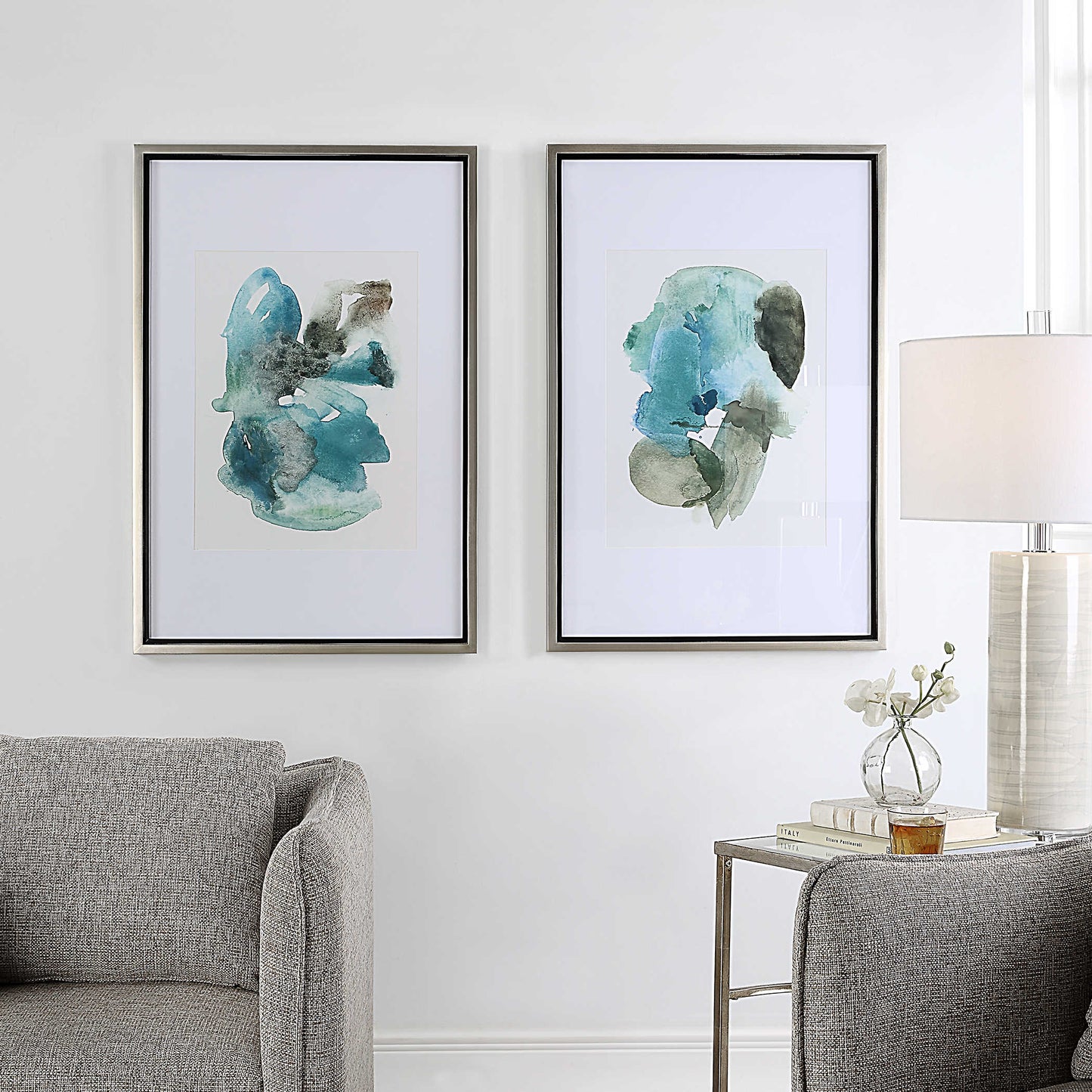 Blue-Prints Framed Prints, S/2