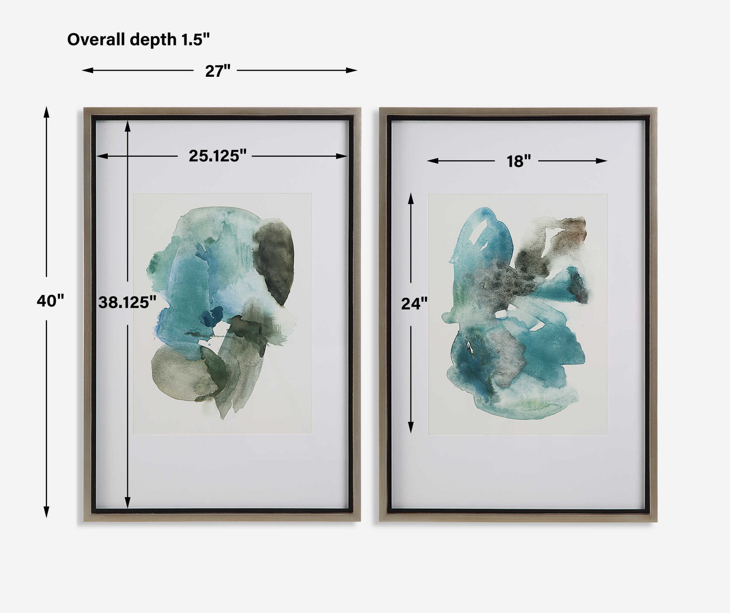 Blue-Prints Framed Prints, S/2