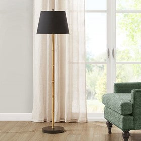 Nassau Metal Bamboo Floor Lamp 60"H