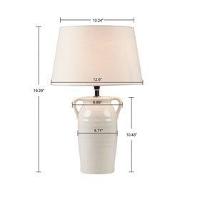 Everly Ceramic Table Lamp with Handles