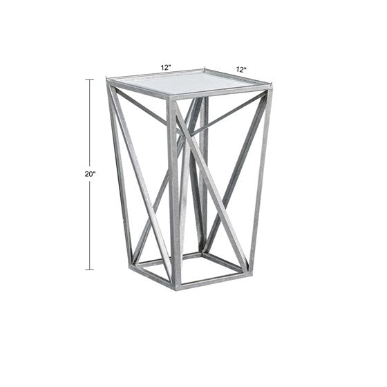 Zee Angular Mirror Accent Table