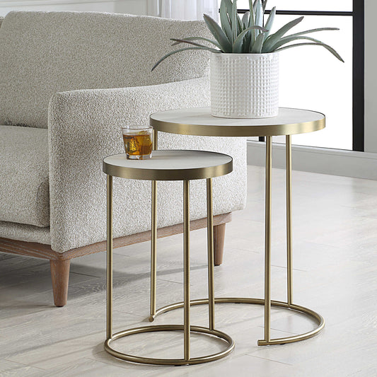 Aragon Nesting Tables, S/2