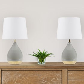 Liora 2-Tone Ceramic Table Lamp Set of 2