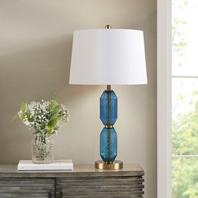 Zirconia Faceted Glass Table Lamp