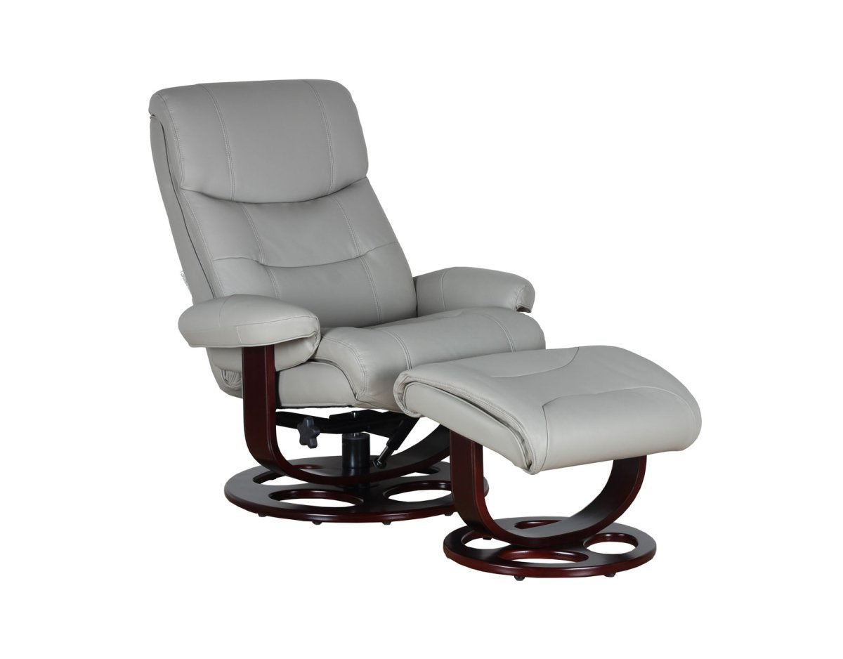 Dawson Pedestal Reclining Chair & Ottoman By Barcalounger