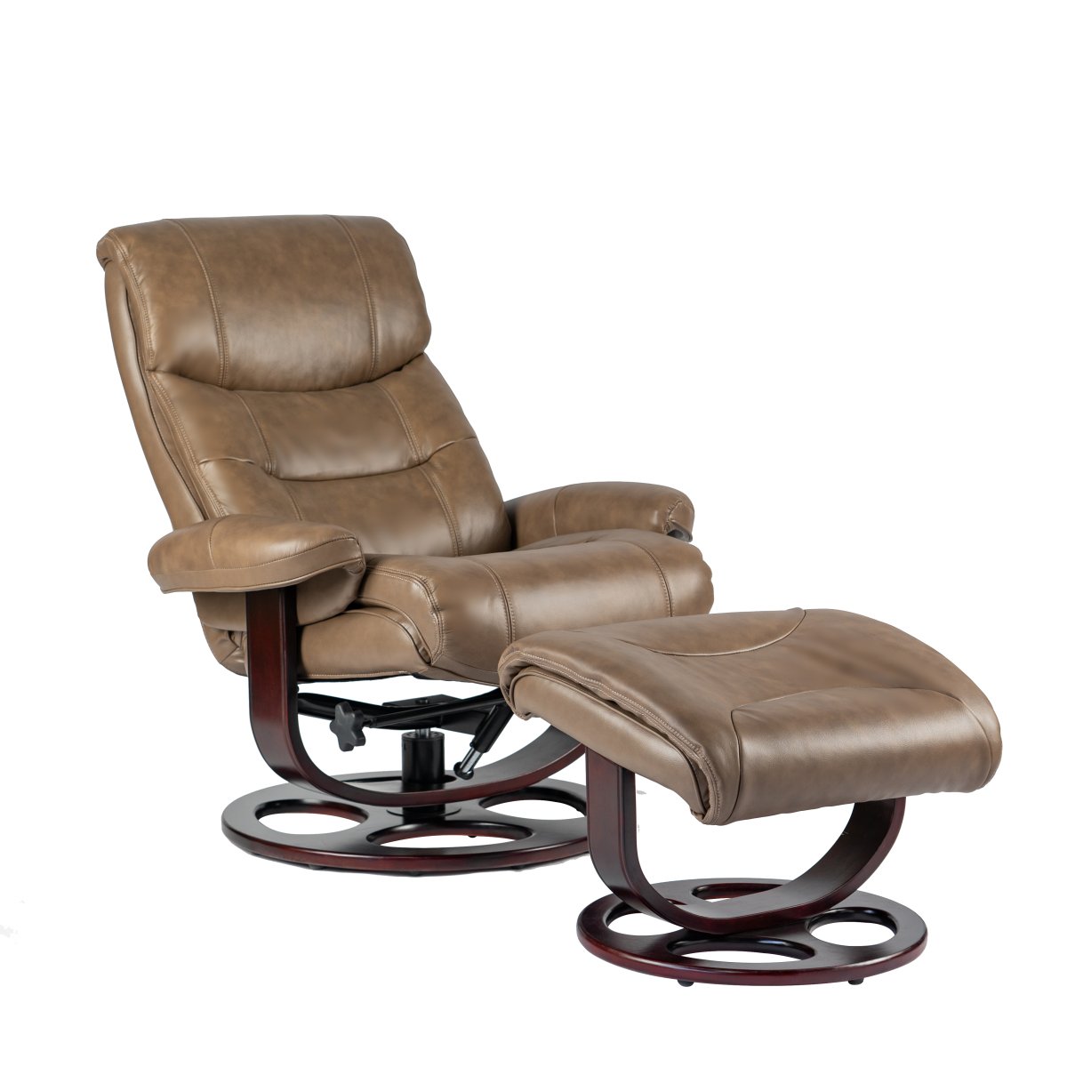 Dawson Pedestal Reclining Chair & Ottoman By Barcalounger