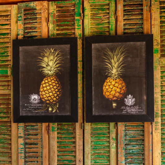 ROYAL PINEAPPLE PRINTS SET OF 2