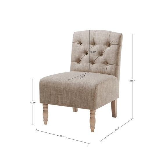 Lola Tufted Armless Chair